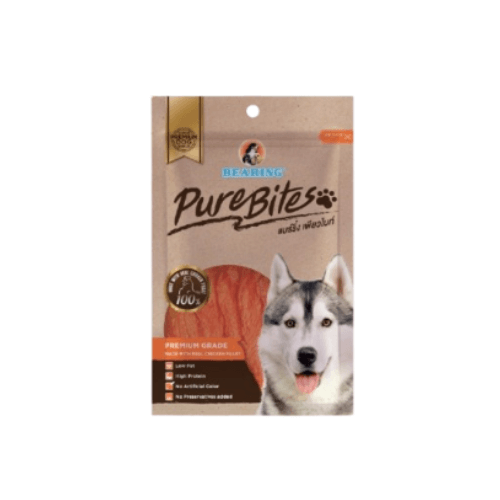ขนมสุนัข BEARING สันในไก่อบแห้ง สูตร PURE BITES ขนาด 50G_1